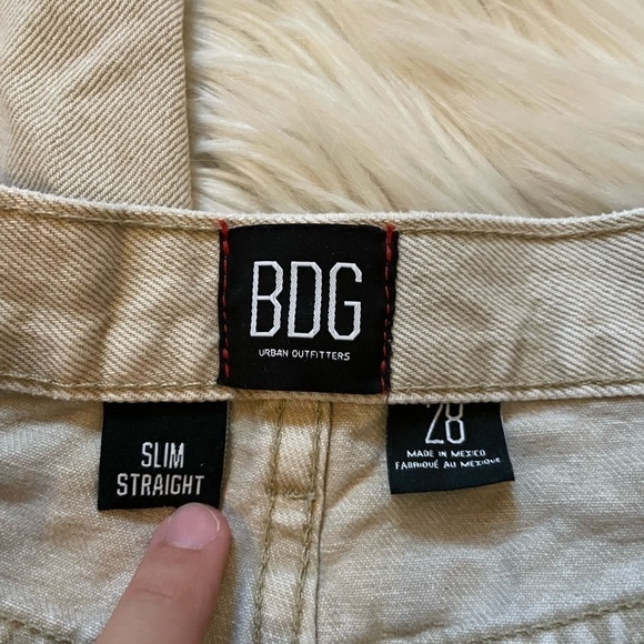 BDG Tan Slim Straight Jeans - Picture 3 of 4